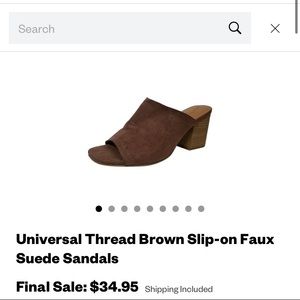 Brown sandals by Universal Thread ✨